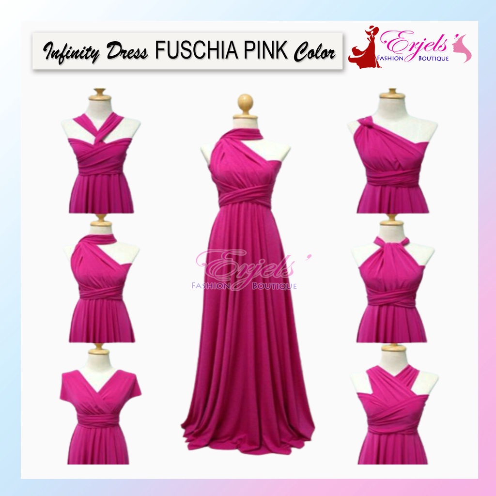 Fuschia pink sale infinity dress