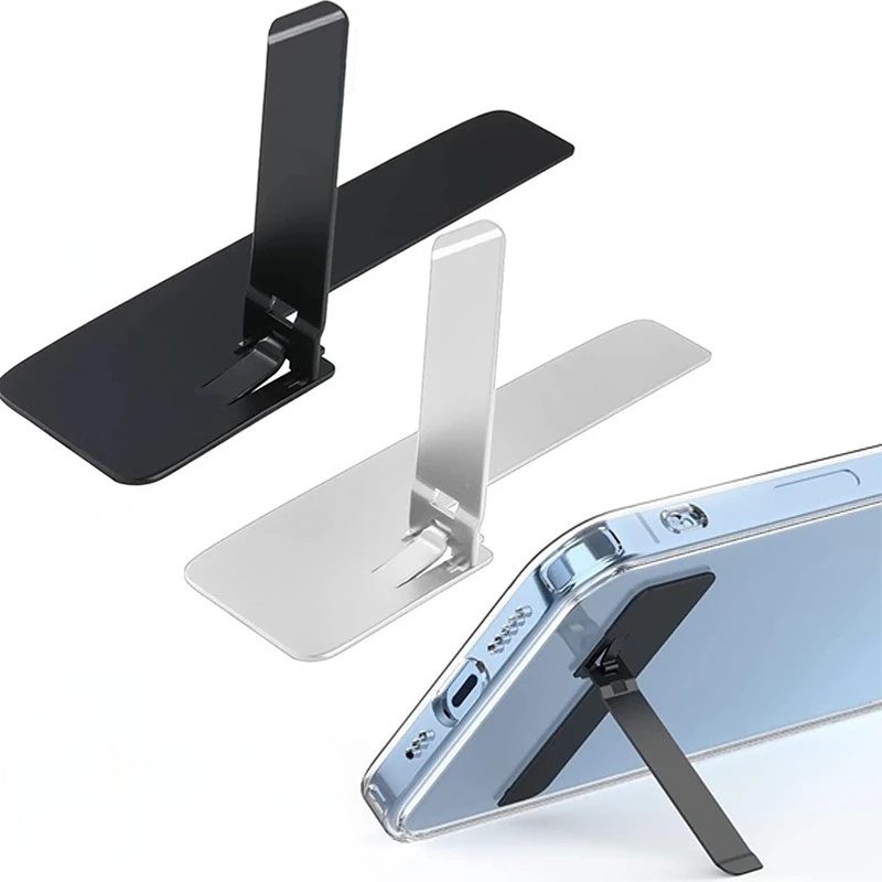 Ultra-thin Mini Metal Folding Mobile Phone Holder Stand/Invisible Back ...