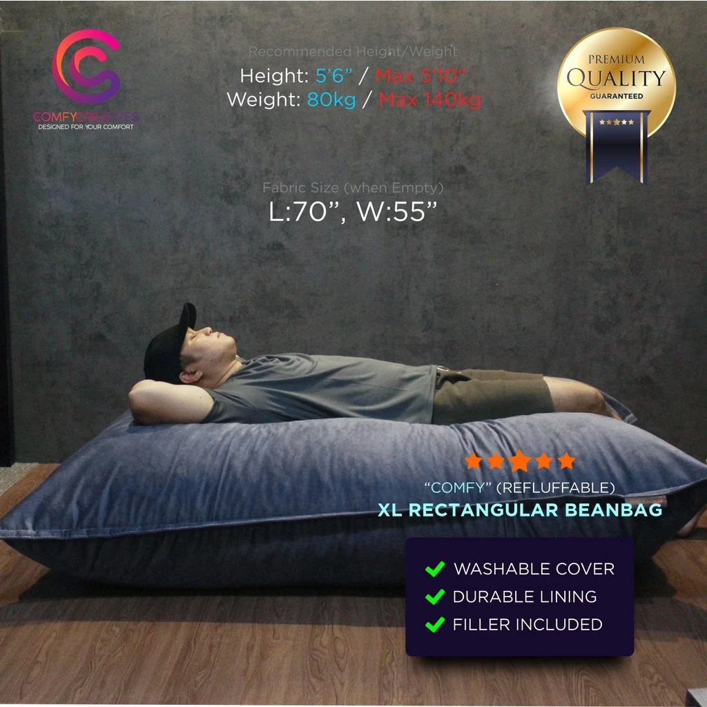 6. Comfy XL Rectangular