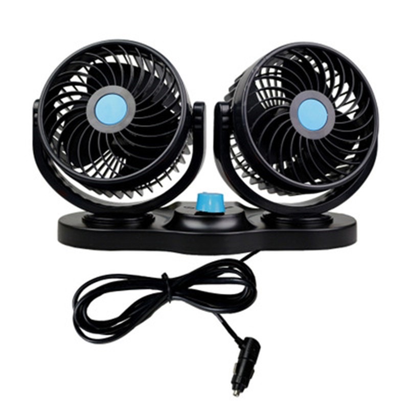 100% Electric 12V Car Fans Low Noise 2 Strong Wind fan | Shopee Philippines