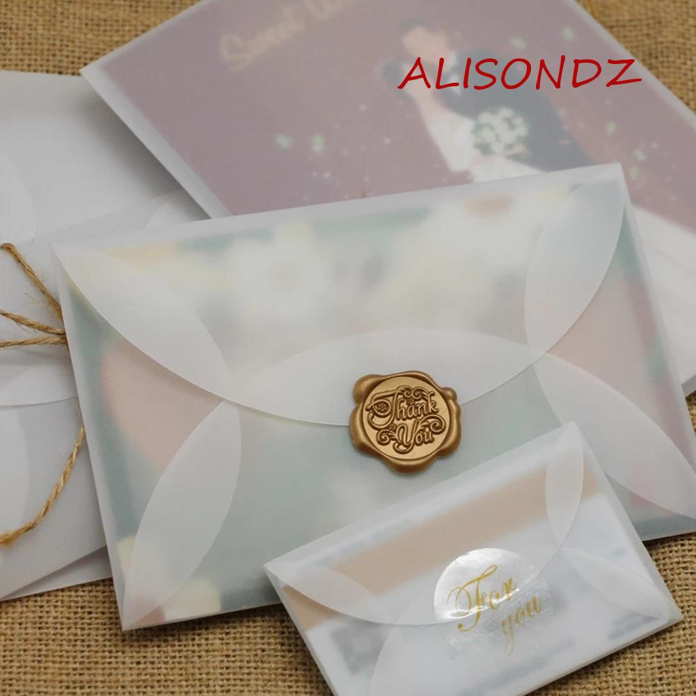 ALISONDZ Sulfuric Acid Paper Envelopes Gift Packing Invitation Postcard