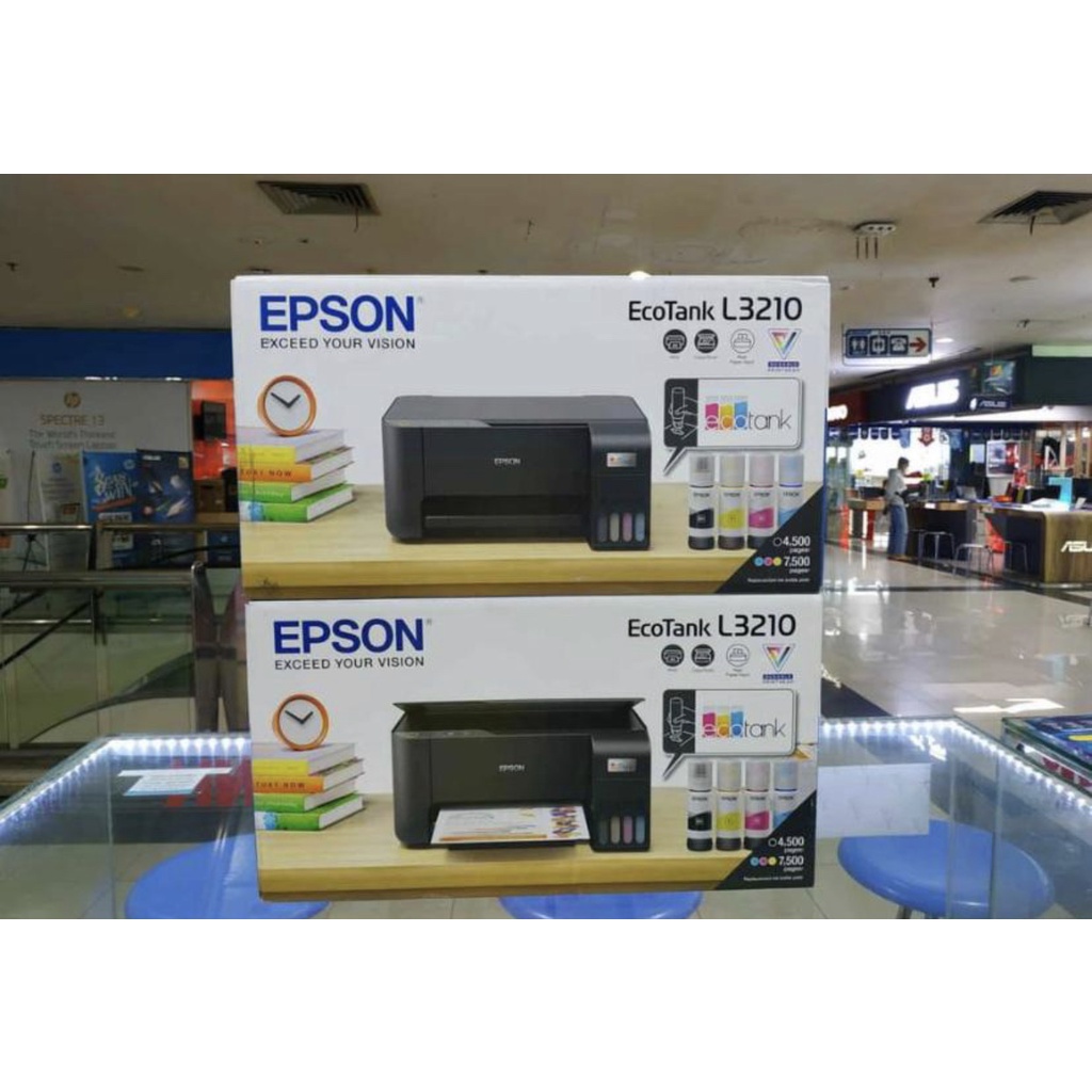 EPSON Printer Eco Tank L3210 Multifunction Wireless 3 In 1 Shopee