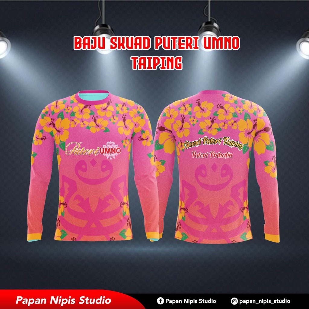 UMNO PUTERI BAJU T-SHIRT Full Sublimation Tshirt Short Sleeved Lelaka ...