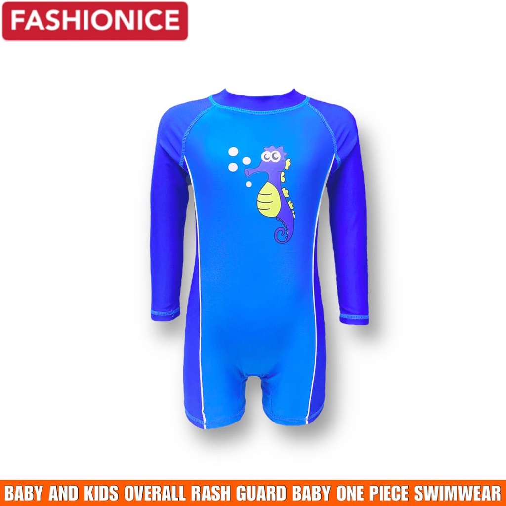Fashionice Baby Male One Piece Long Sleeve Swimwear Swimsuit Spandex Quality