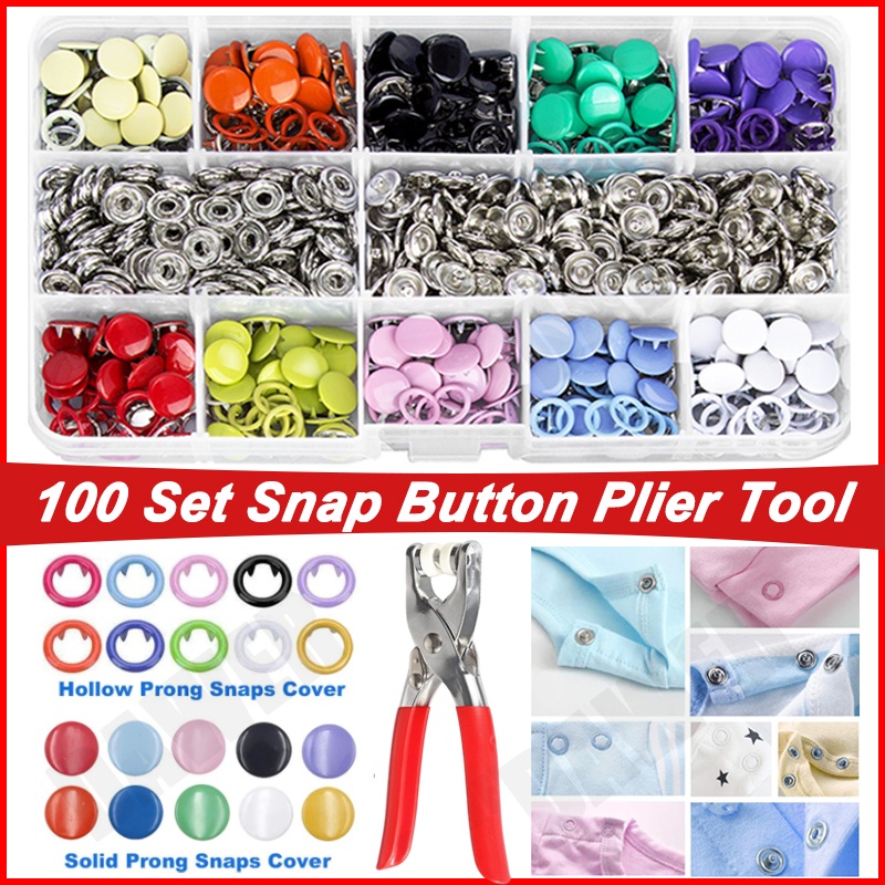 Metal Snap Buttons & Jeans Buttons - 100 buttons!