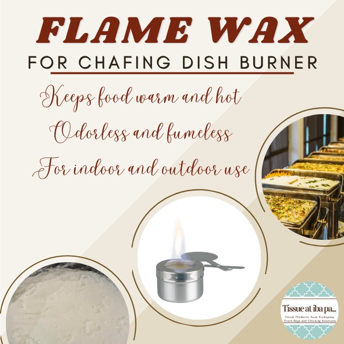 FLAME WAX/FUEL GEL CHAFING HEAT FLAME CHAFING WAX FOOD WARMER HEAT GEL