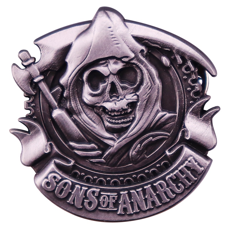 Sons of Anarchy Enamel Pin Grim Reaper brooch Badge Backpack Decoration ...