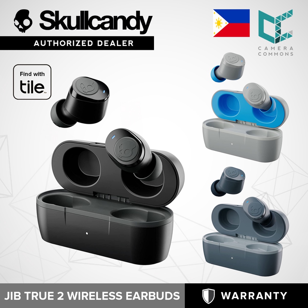 SkullCandy Jib True 2 Wireless Earbuds Bluetooth Water Resistant Earbud Find With Tile Shopee