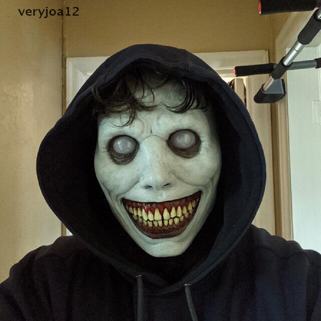 [veryjoa12] Creepy Halloween Mask Smiling Demons Horror Face Masks The