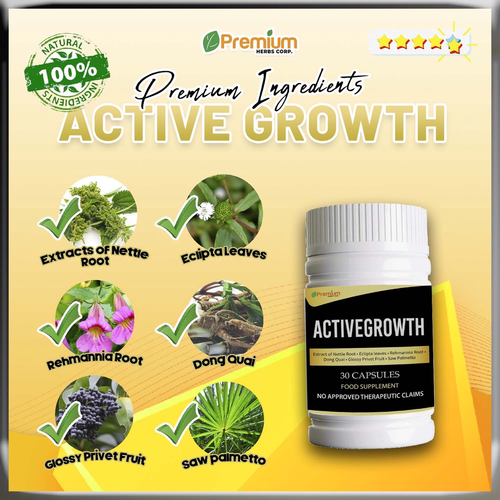 Active Growth , Fast Growth, Anti Baldness Serum, Anti Hair Loss