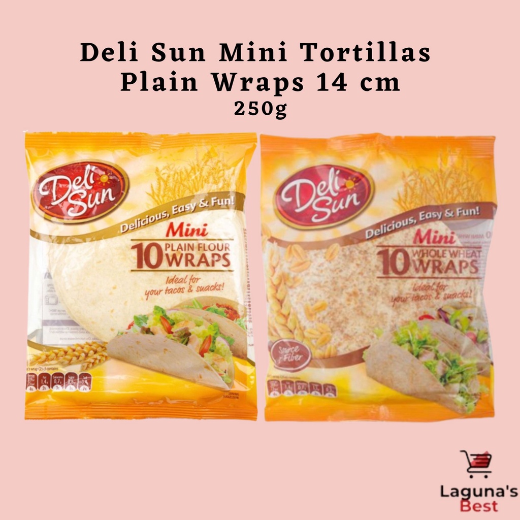 Deli Sun Mini Tortillas Plain Wraps 14 cm 250g Shopee Philippines