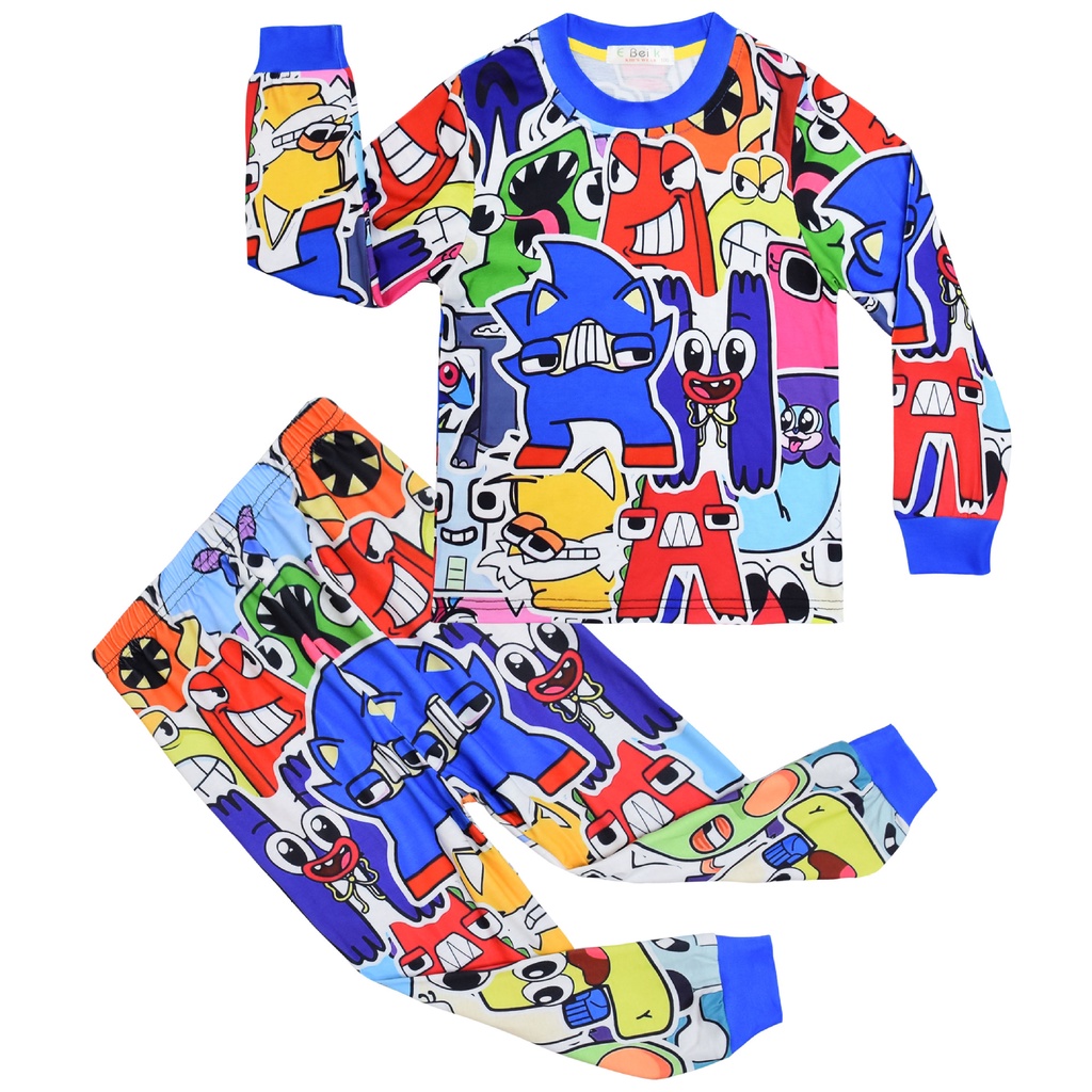 Autumn Kids Alphabet lore Clothing 2 Pieces Sets Girls Boys Long ...