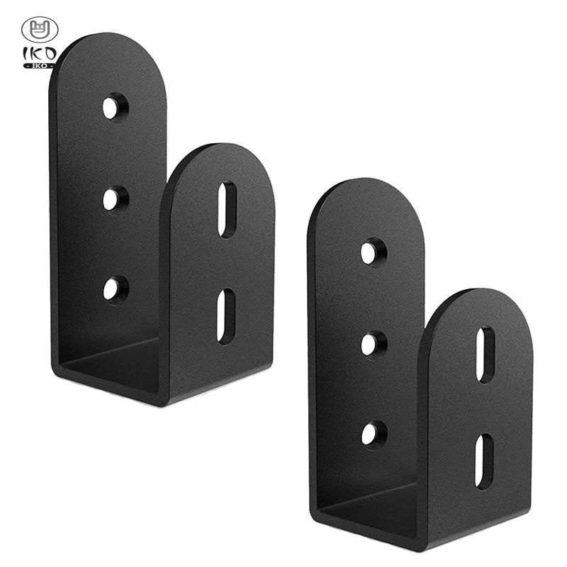 2 Pack Door Security Bar Brackets Heavy Duty Door Barricade Brackets for 2 X 4 Lumber,Open Bar