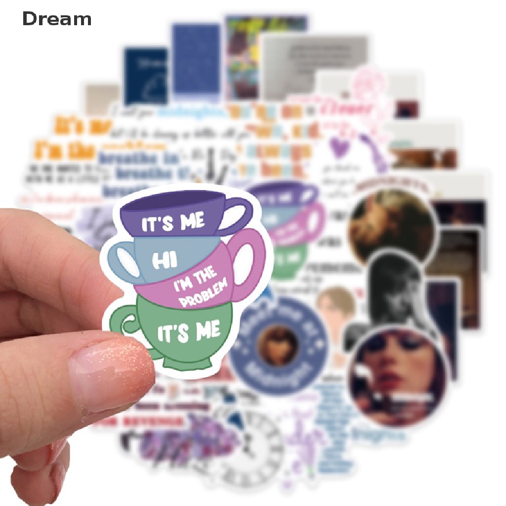 50PCS Mixed Alison Swift Taylor Folk Song Stickers Laptop Guitar ...