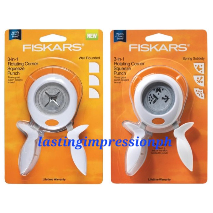 Fiskars 3in1 Rotating Corner Squeeze Punch Shopee Philippines