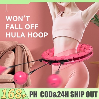 Weighted Hula Hoop, 36 Detachable Knots Smart Hula Hoop with Ball Adults  Fitness