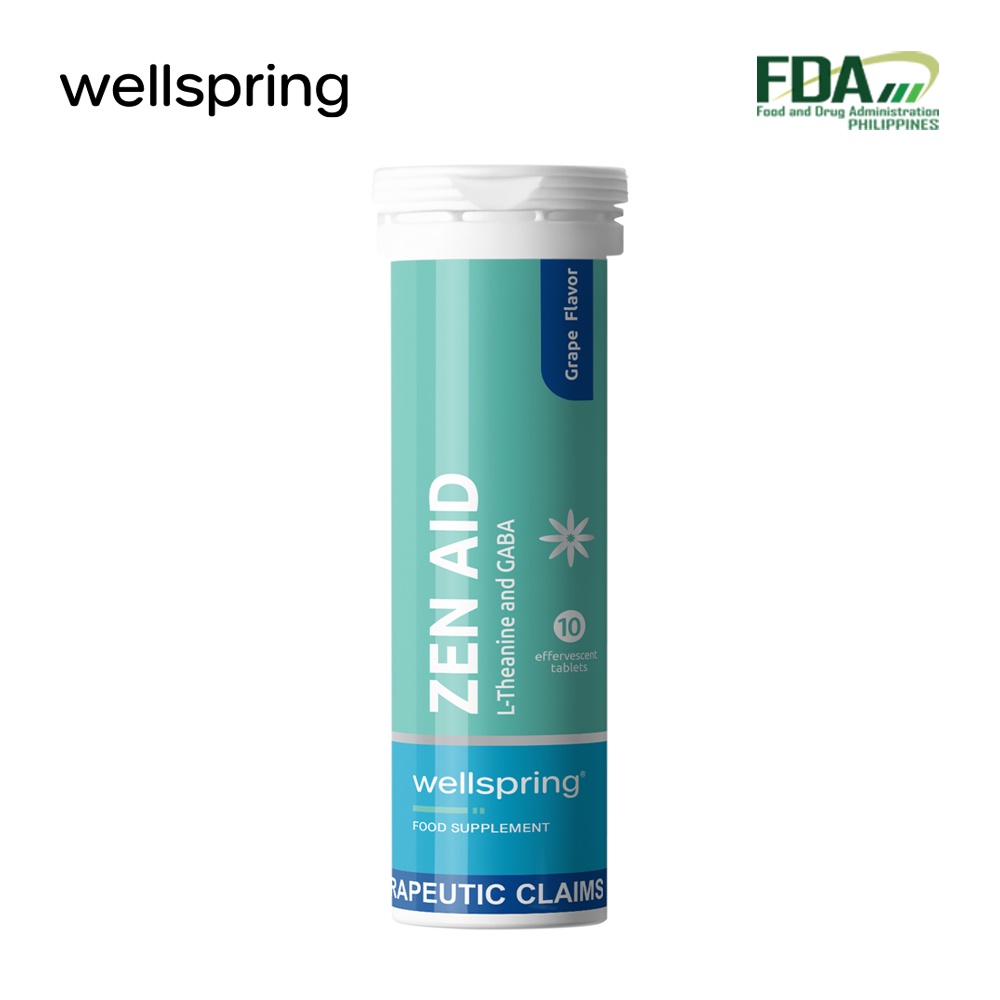 Wellspring Zen Aid Anti Anxiety Relaxing Anti Stress Effervescent Tablet Shopee Philippines