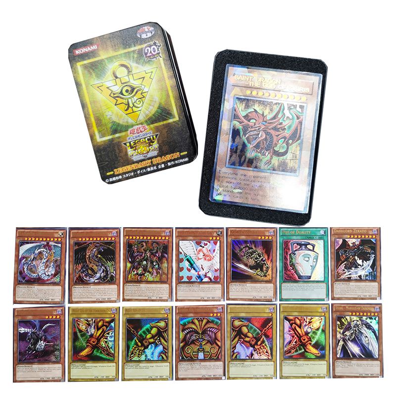 72PCS Yugioh Cards with Tin Box Yu Gi Oh Card Holographic English ...