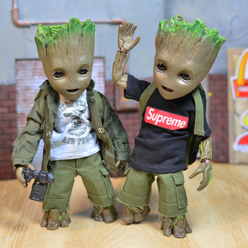 Life Size 1:1 Tree Man 21cm Groot Action Figure Galaxy Guardians ...