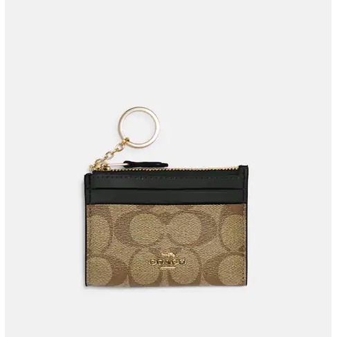 Coach key ring card case hotsell
