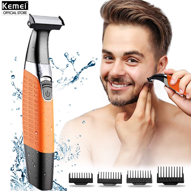 Kemei KM1910 Electric Razor Rechargeable Beard Trimmer for Men