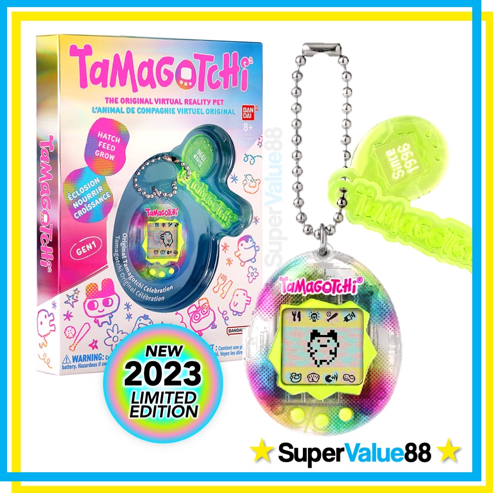 Original Classic Tamagotchi Bandai (US Version) - Rainbow, Pink, Blue ...