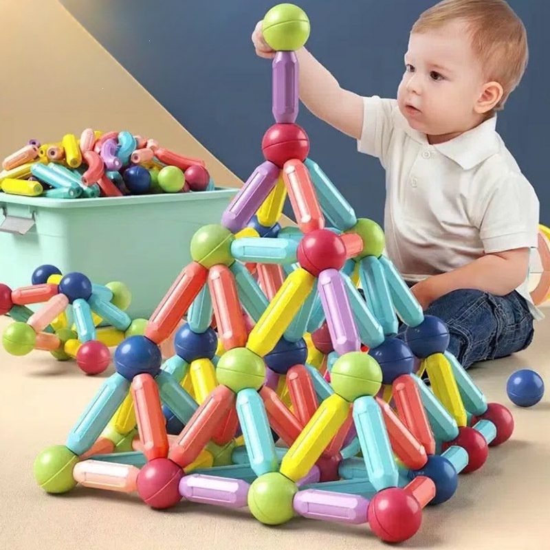Balls and Rods Building Sticks Blocks Set for Boys & Girls