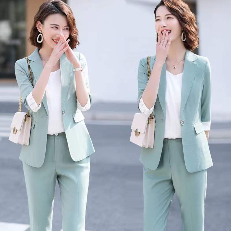 950 Hot sales Stylish 3 Colors formal attire for women formal attire for women professional clothes business suit for women teachers outfit for women corporate attire for women thin