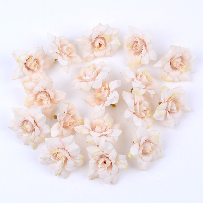 10PCs Rose Artificial Flower Head Silk Fake Flowers Wedding Party Home ...