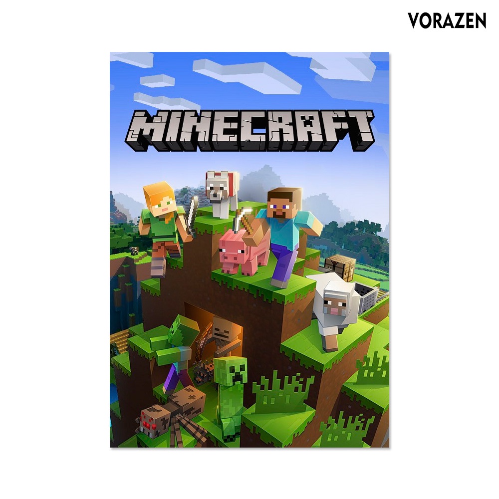 Minecraft POSTER | Game POSTER A2 A3 A4 | Shopee Philippines