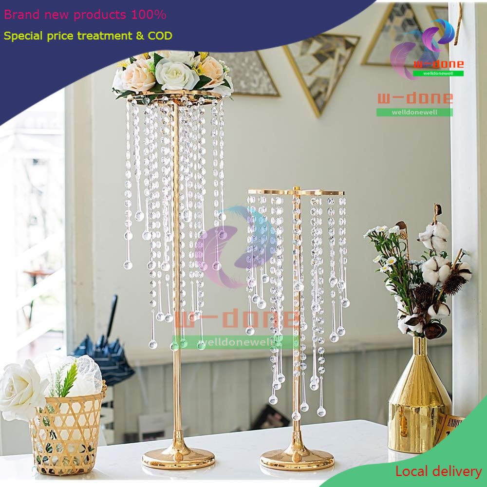 Candle Holder Flower Vase Wedding Centerpiece Lead Road Candlestick for Wedding Event Decoration