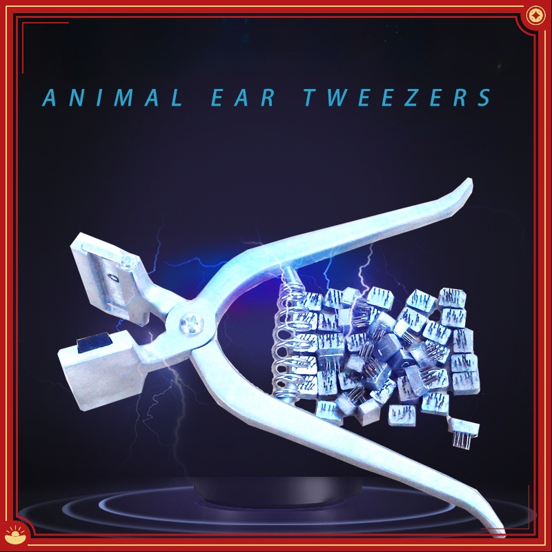 Rabbit Ear Tag Pliers Animal Identification Clamp Alphanumeric Tattoo ...