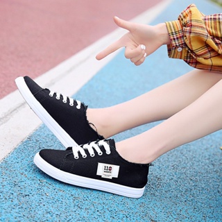 Jidhk Korean canvas women's shoes (add one size) | Shopee Philippines
