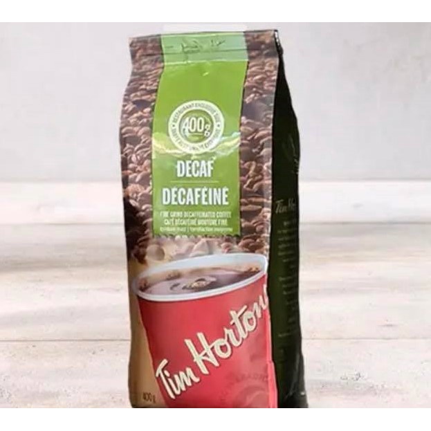 Tim Hortons Decaf Fine Grind Coffee BB JUNE 2023 400g Shopee