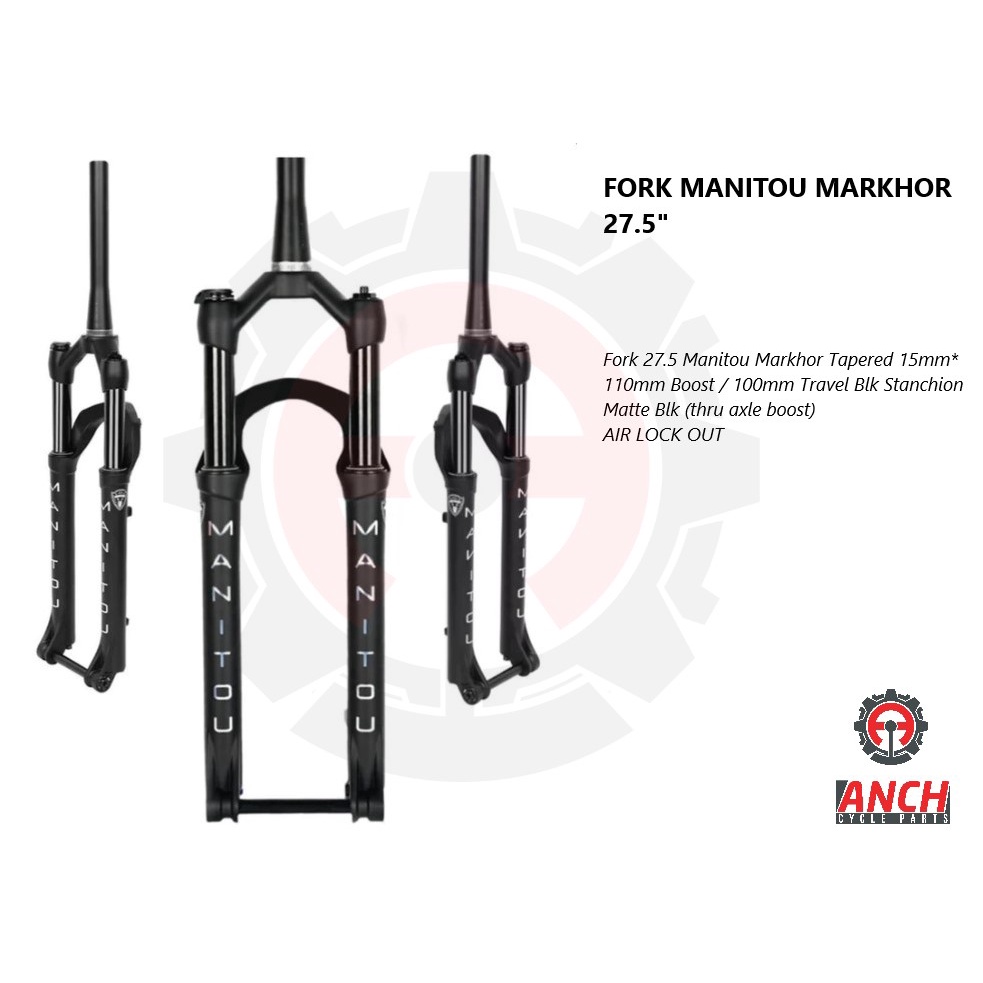 Fork 27.5 Manitou Machete Comp Markhor Tapered 15mm 100mm 120mm Boost