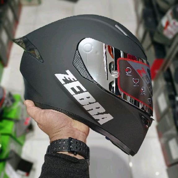 Zebra helmet visor store lock