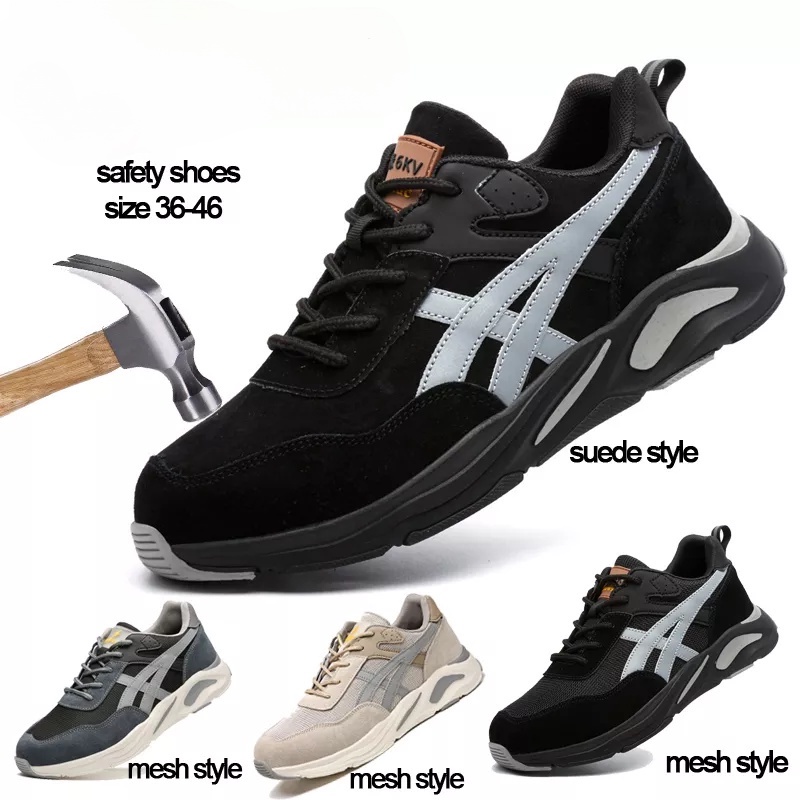 Ultra Light Safety Shoes Men Women Steel Toe Hiking Shoes Work Welding