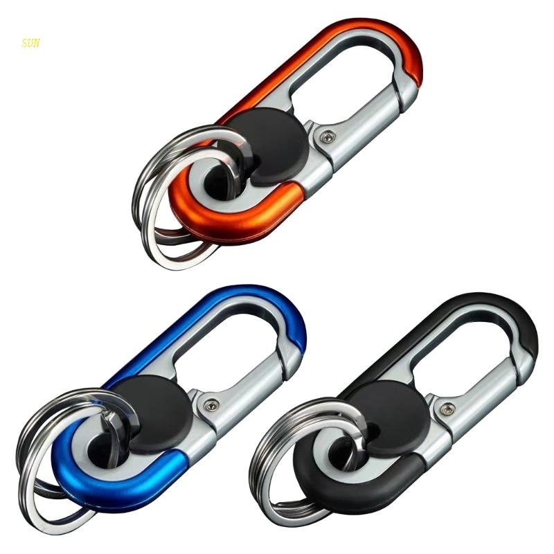 SUN Stainless Steel Key Chain, Multifunctional Carabiner Keychain Heavy