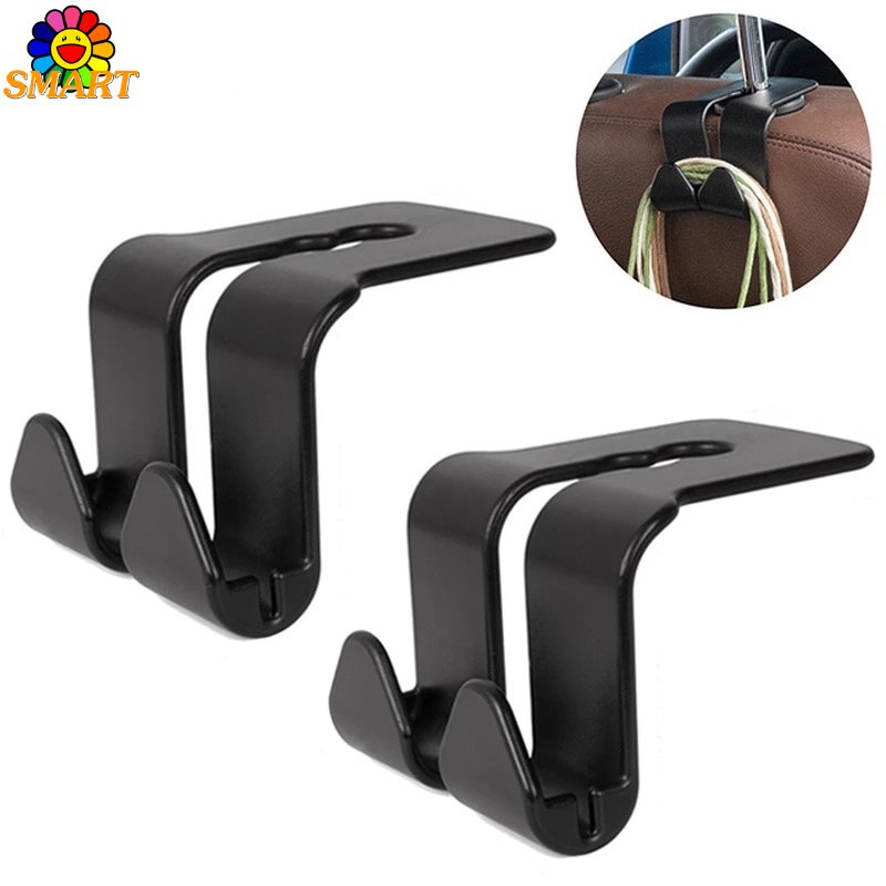 Double Head Hooks Car Rear Seat Hanging Holder Auto Interior Organizer ...