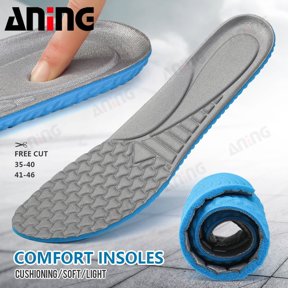 High Elastic Shoe Insoles for Men Full Length Massage Cushion Shoes ...