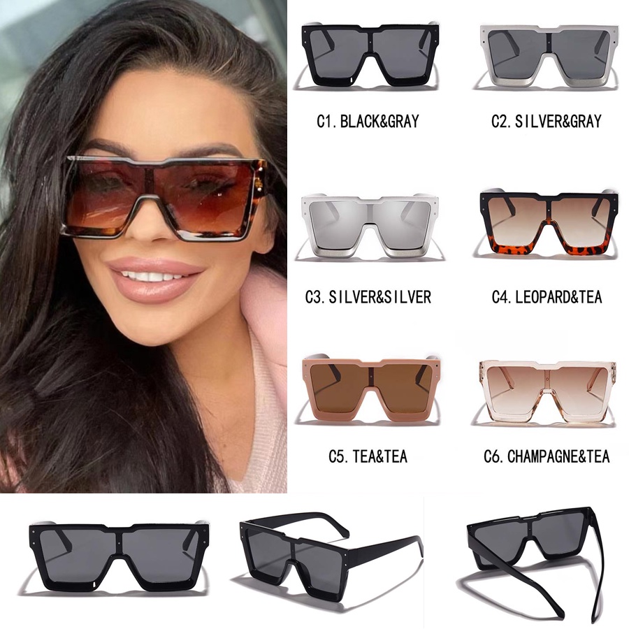 2023 Fashion Retro Sunglaases Women Luxury Square Frame Eye
