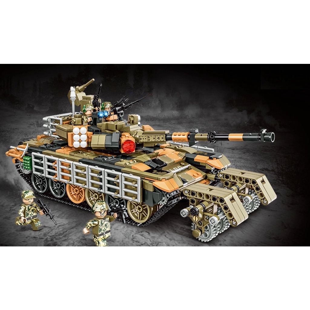 MYBRICKSTORE 1641PCS WW2 T90M5 Main Battle Tank Figure Model Develop ...