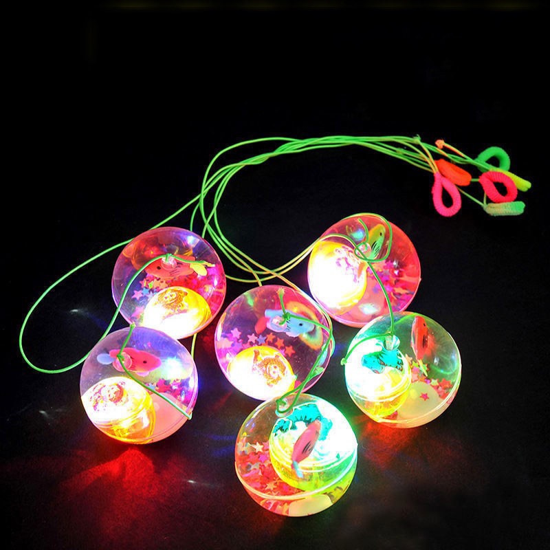 Kids LED Light Toys Flashing Bouncing Ball Color Changing Lato Lato ...