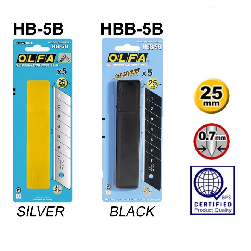 thumbnail image 2 of OLFA UltraMax XHD Cutter 20-Pack – Model HBB-20B, Heavy-Duty Replacement Blades, Made In Japan 2 of 3