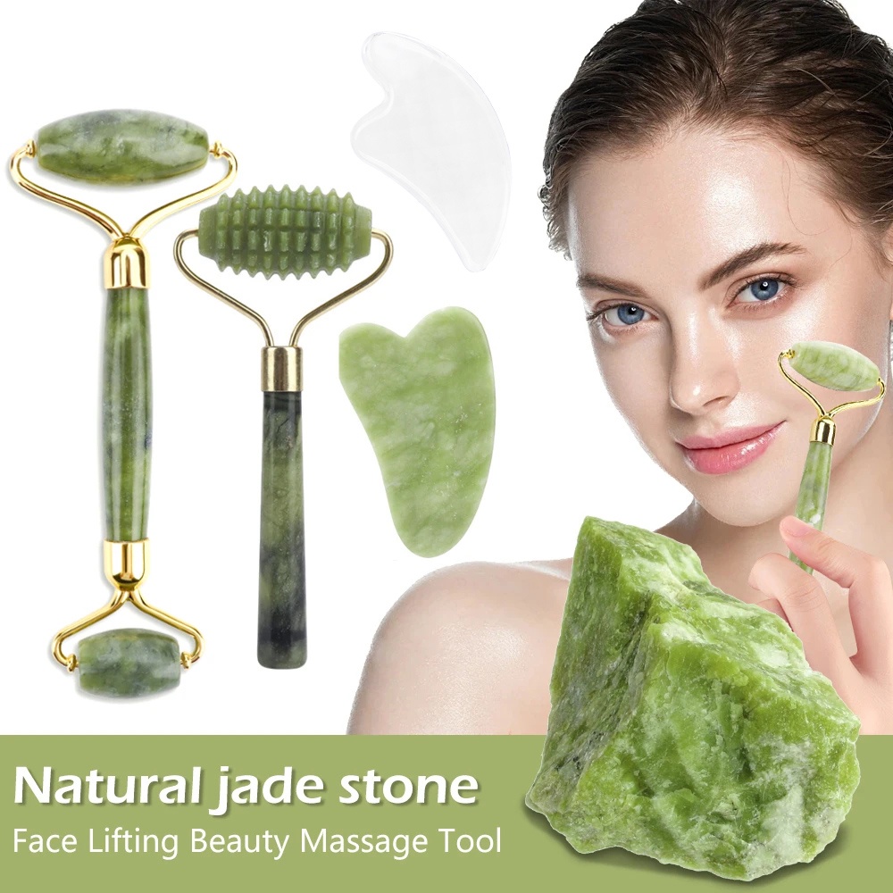 Gua Sha Massager for Face Care Jade Rollers Beauty Health Skin Scraping