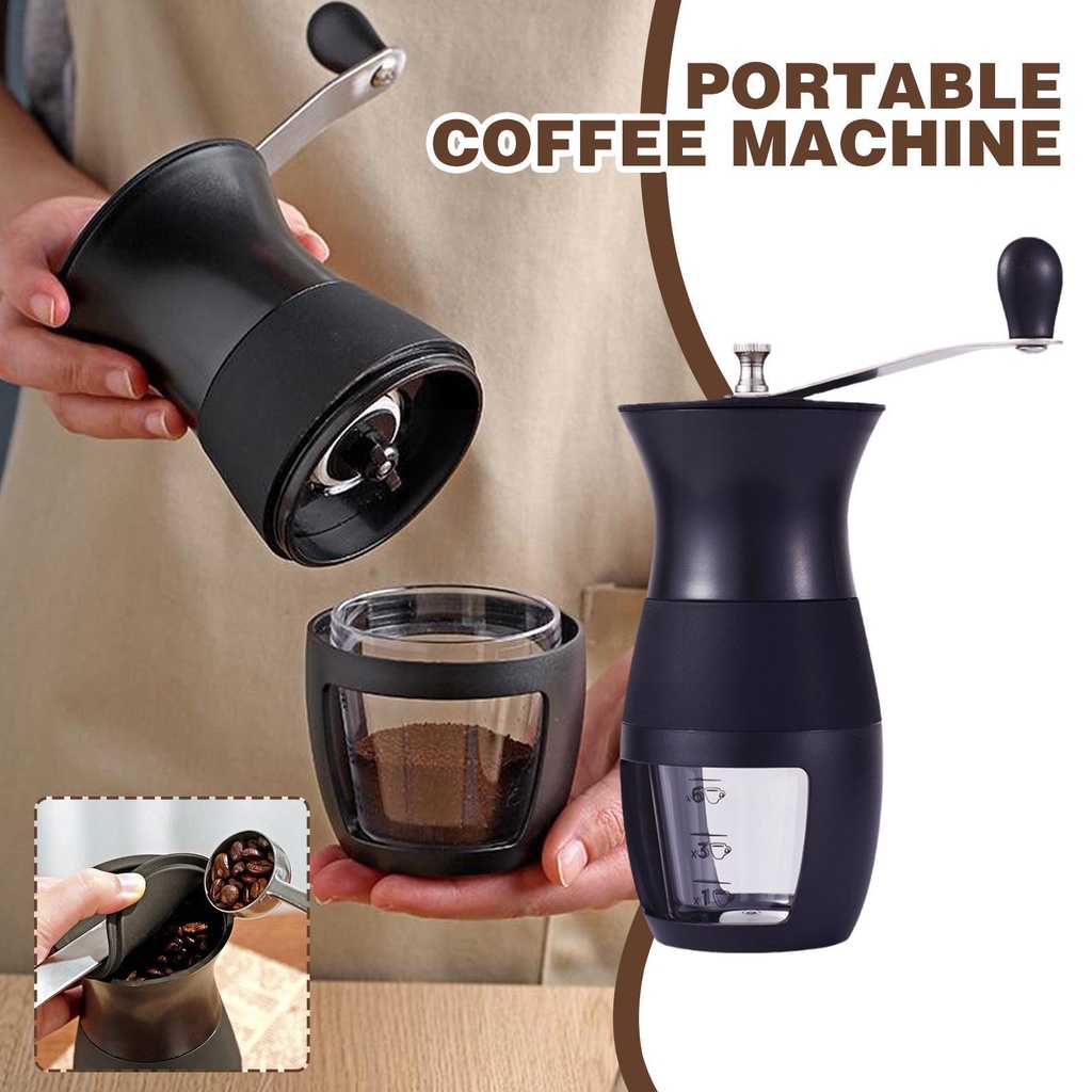 1PCS Portable Manual Coffee Machine Grinder Adjustable Hot Crusher
