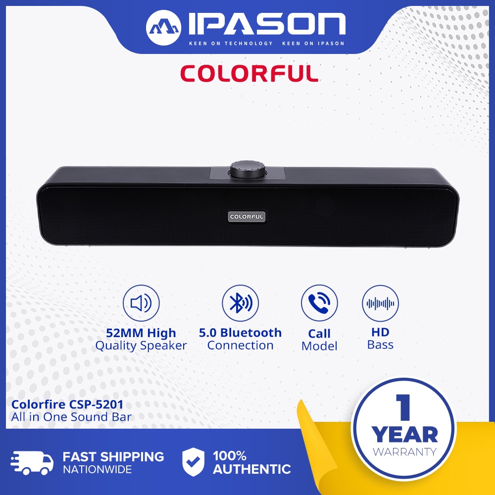 Colorfire CSP-5201 Hi-FI All-in-one Desktop Soundbar Speaker / CSP-5204 ...