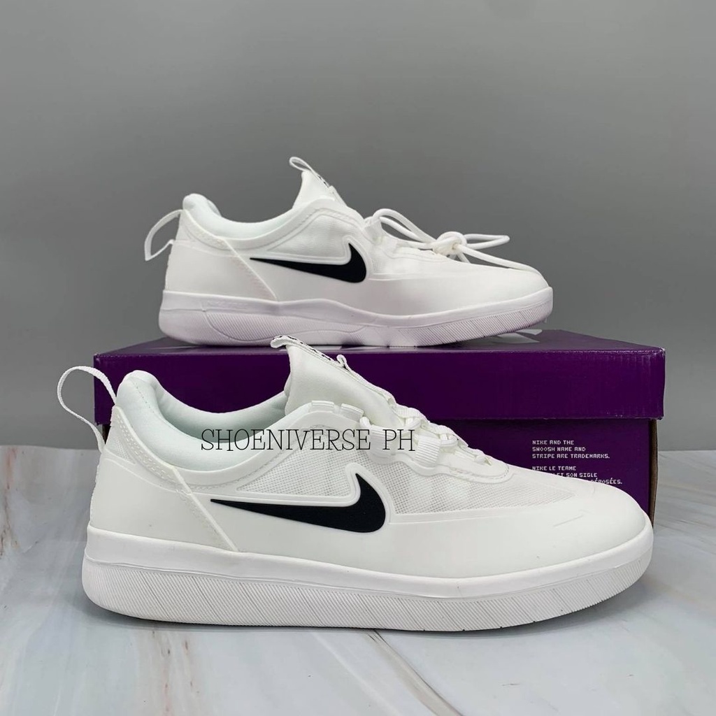 SB Nyjah Free 2.0 Summit White Skate Shoes For Men Shopee