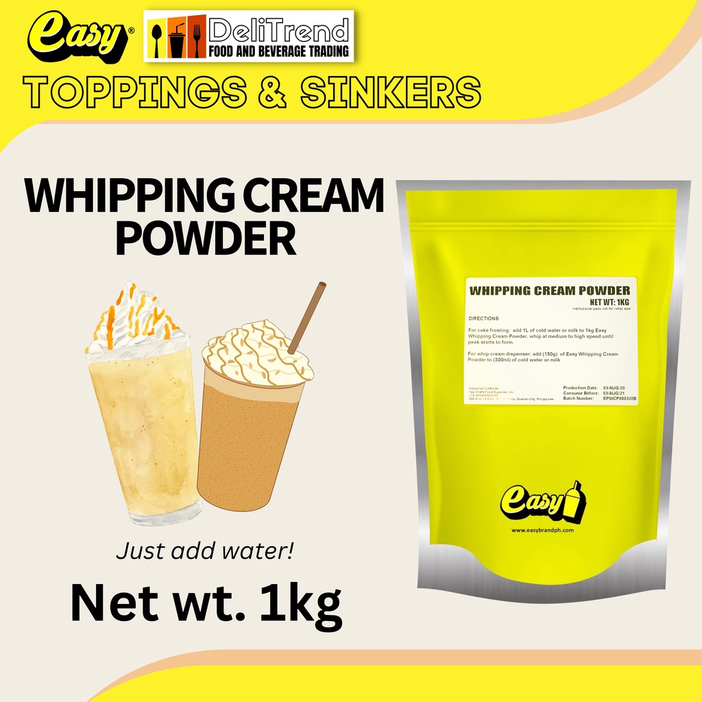 Easy Brand Whipping Cream Powder Shopee Philippines