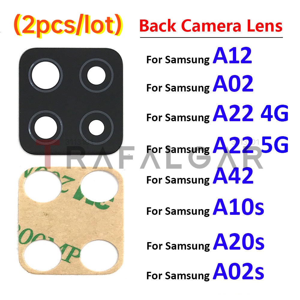 2pcs Back Camera Glass For Samsung A12 A21 A31s A317f A42 A425f A10s A20s A02 A02s A22 4g 5g 4190